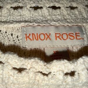 Knox Rose Ivory Knit Sweater